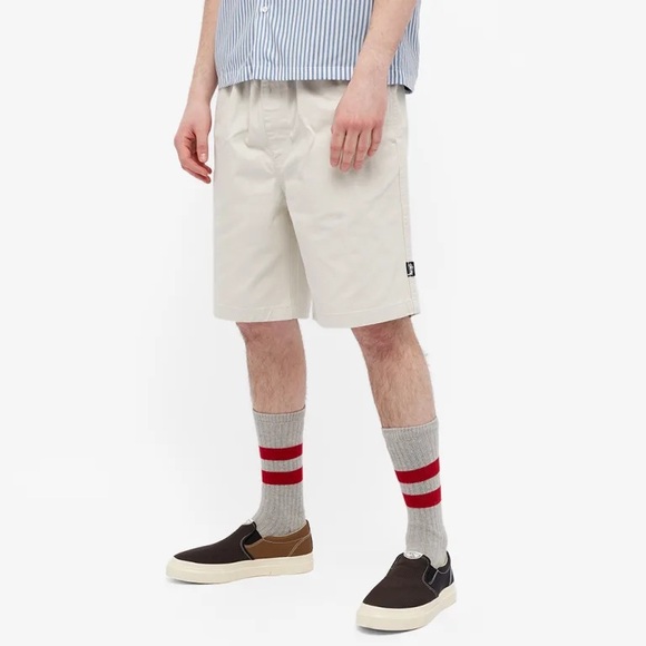 Stüssy Brushed Cotton Beach Short Size Sm Bone - Picture 4 of 4